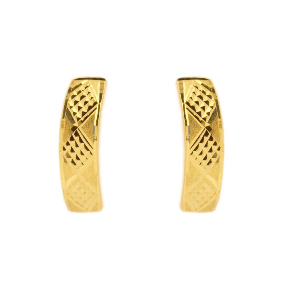 Brinco Classic Losango em Ouro 18 Kilates - 23785